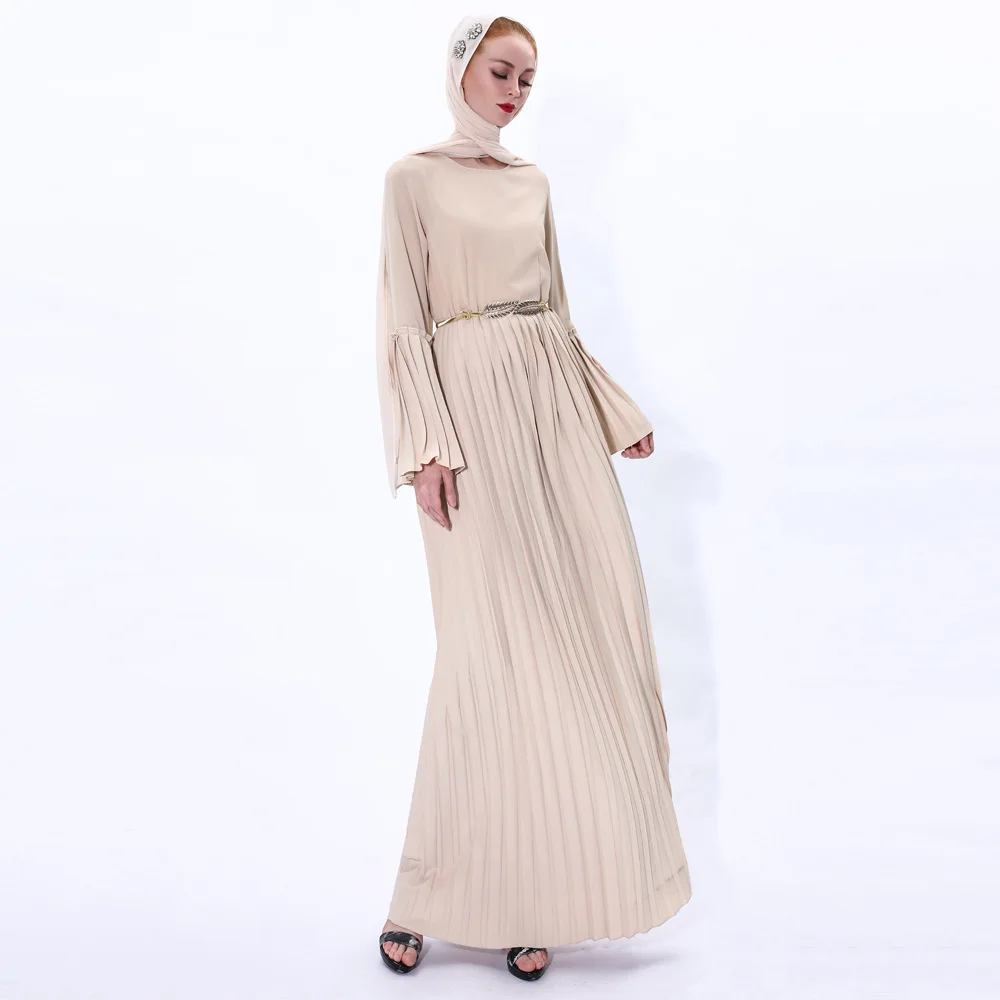 Роскошное мусульманское плиссированное платье Abaya Mubarak Niqab сексуальное кимоно