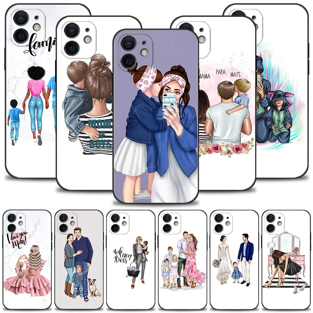 Силиконовый чехол для Apple iPhone 13 12 11 Pro Max Mini XS XR X 7 8 Plus 6 6S SE 2020 | Мобильные телефоны и