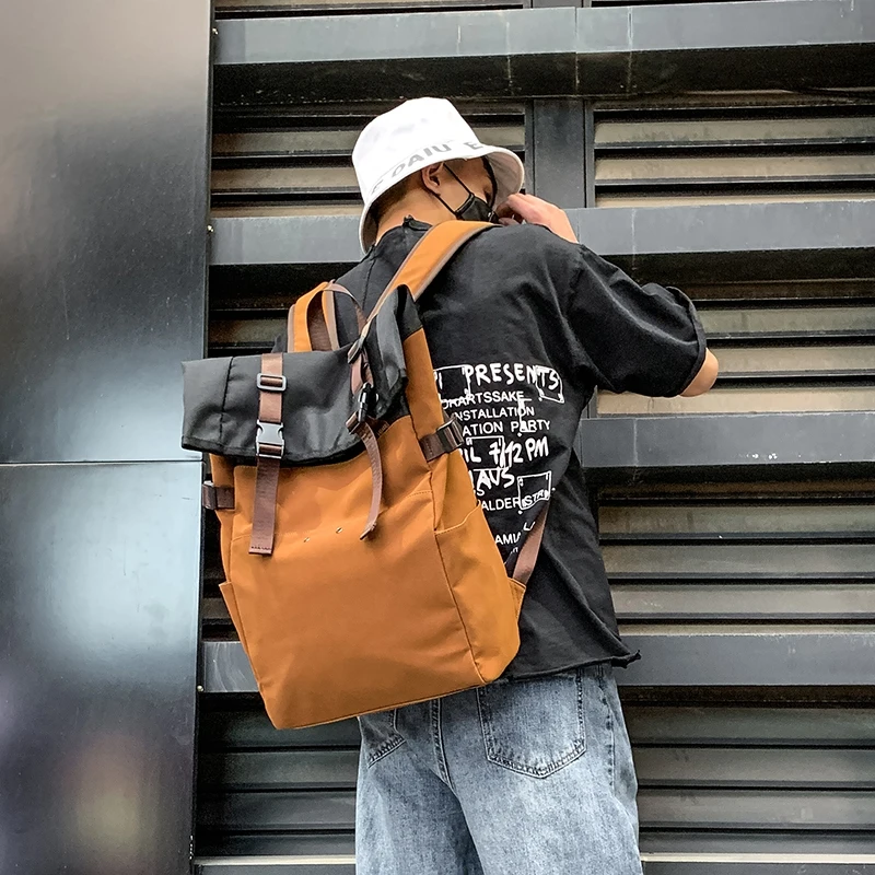 Новый модный мужской рюкзак ретро мужская дорожная сумка вместительный дорожный