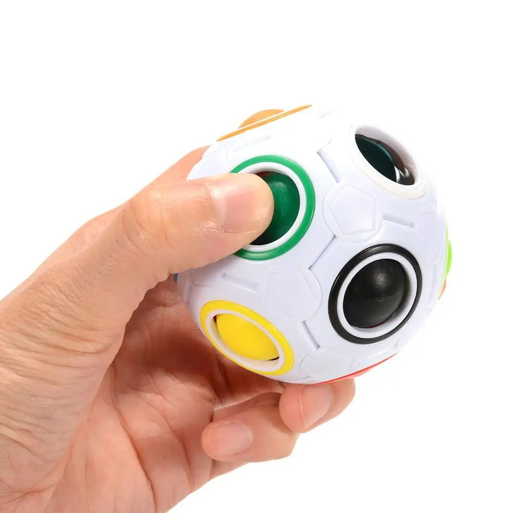 RCtown сложная Головоломка мяч скоростной Куб 11 цветов радуги для решения|Сортеры| |