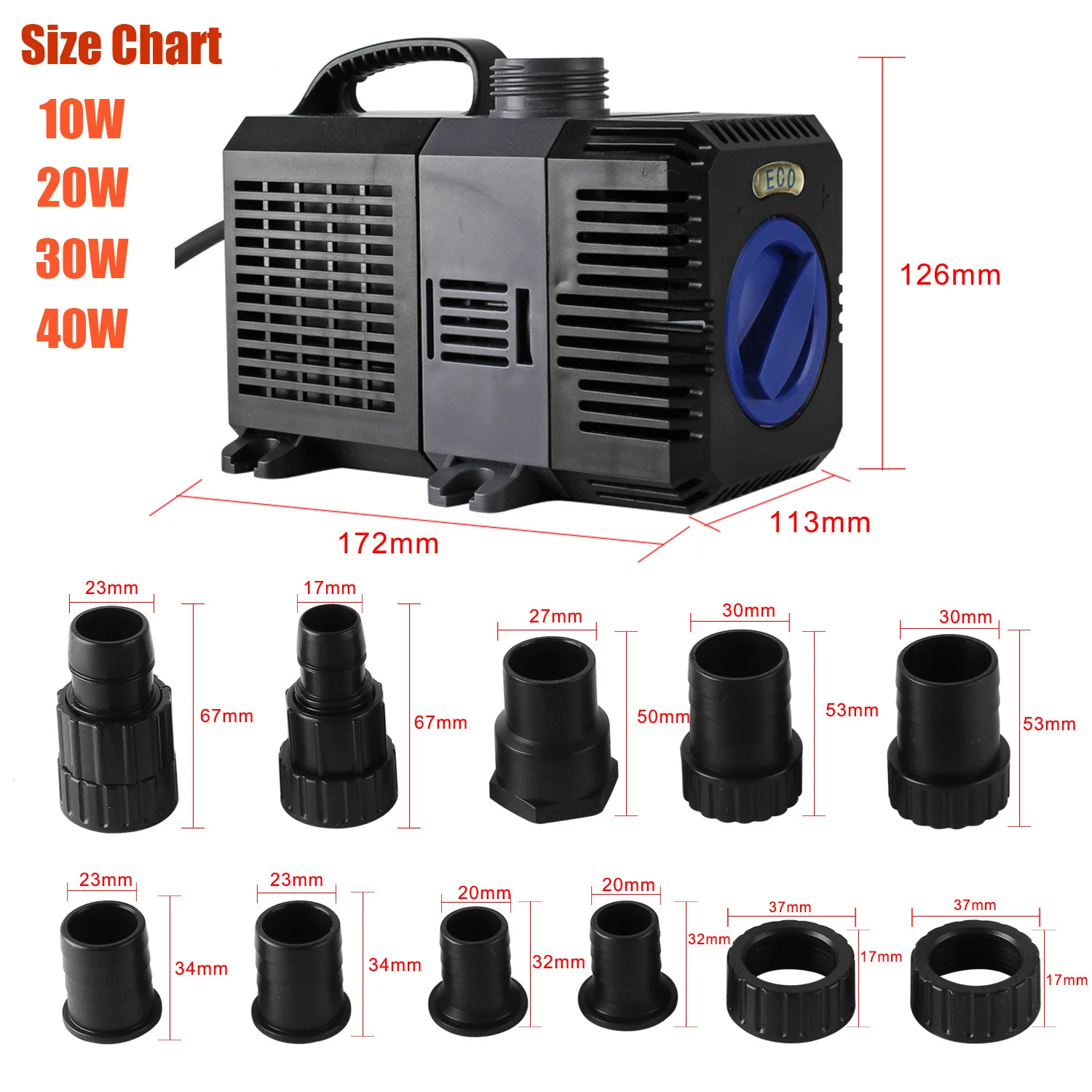 10 Вт 80 8000L/ч погружной водяной насос 220 В VFD частотно регулируемый привод Eco