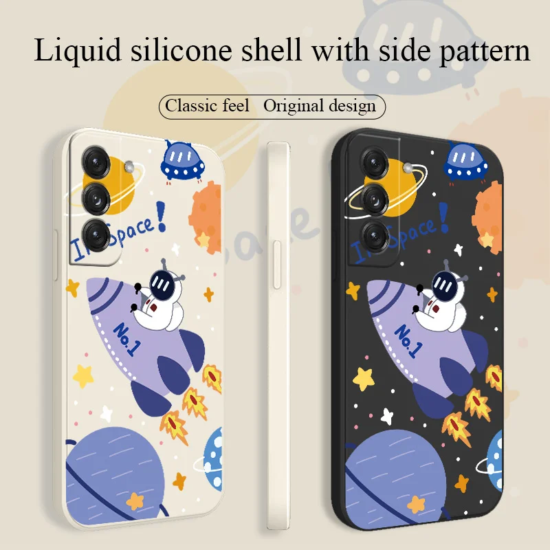 

Purple Rocket Slicone Soft Cover Samsung Galaxy S21 S20 FE S10 S9 Ultra Plus S10e Note 20 ultra 10 9 Plus Shockproof Phone Case