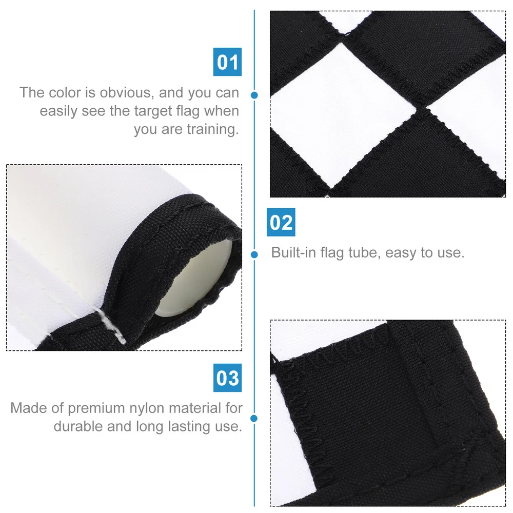 

Checkered Training Flag Tube Inserted Flag Portable Target Flag