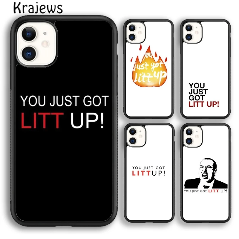 Чехол для телефона krajew You just got LITT UP Suit чехол iPhone 6s 7 8 plus X XR XS 11 12 pro max Samsung Galaxy S8 S9 S10 Plus