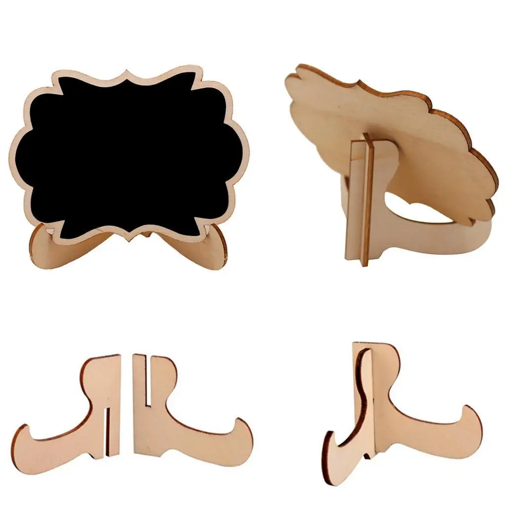 10 шт. милые мини-доски с мольбертом доски для сообщений декоративные деревянные