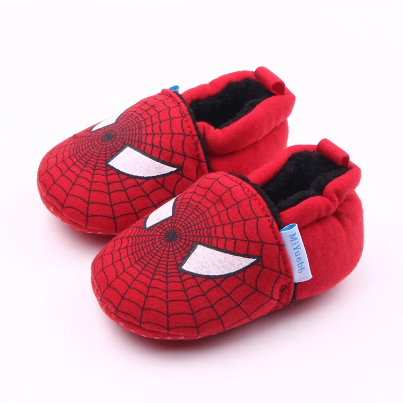 

Add Plush Autumn Winter New Cartoon Knitwear Toddler Shoes Baby Shoes Casual Shoes Sport Type Red Shoes BabyGirls Baby Boy Shoes