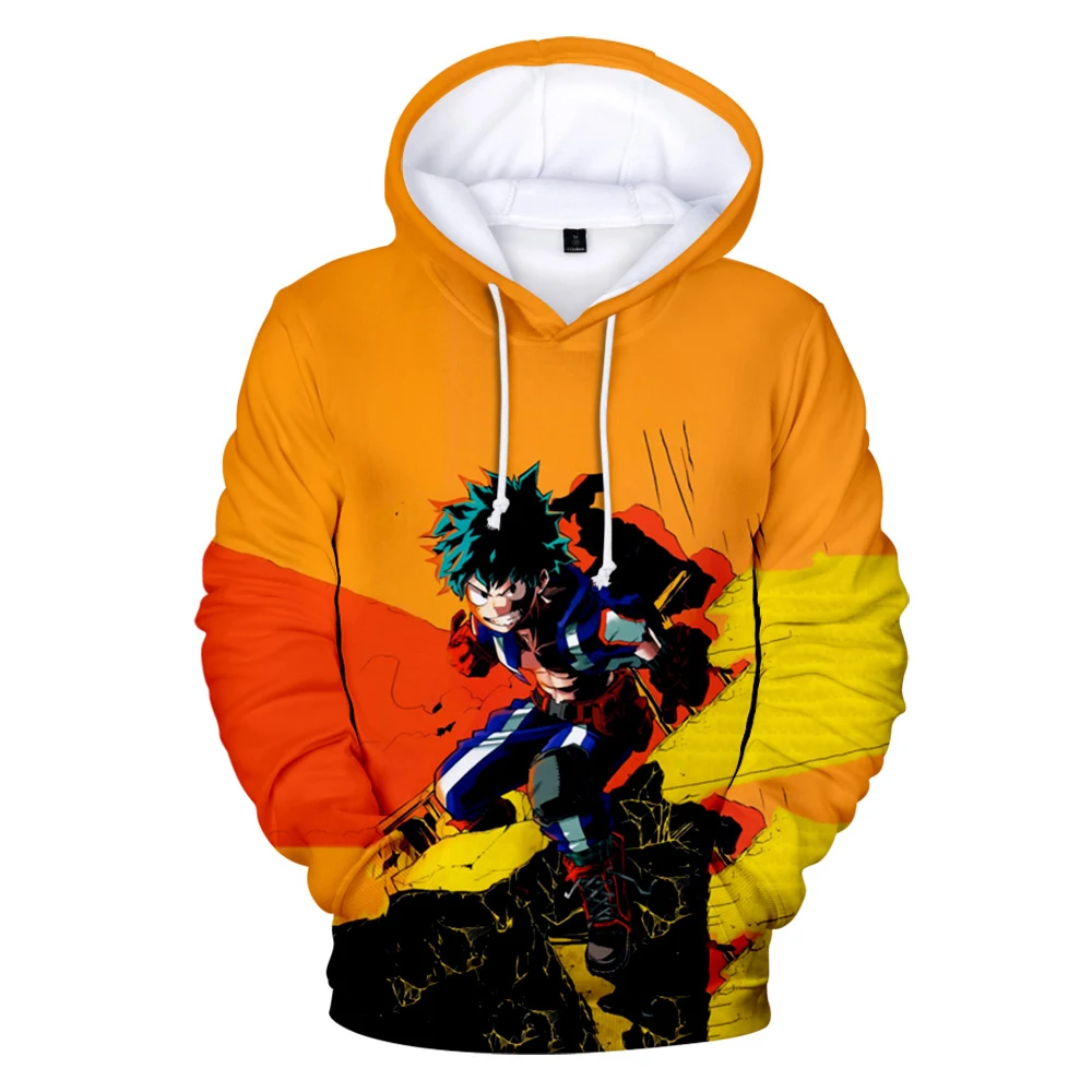 

2020 Hip hop Adult child size 3D Hoodies Boku No/My Hero Academia Midoriya Izuku Deku Cosplay Men Boy Kids Sweatshirt Clothing