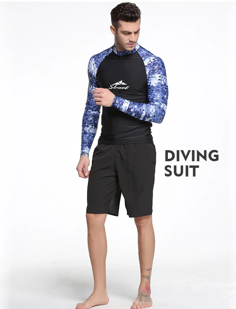 Профессиональный Rashguard плюс 3XL мужской дайвинг с длинным рукавом UV400 купальный костюм для серфинга Сноркелинг купальный костюм «Медуза» Пляжная одежда