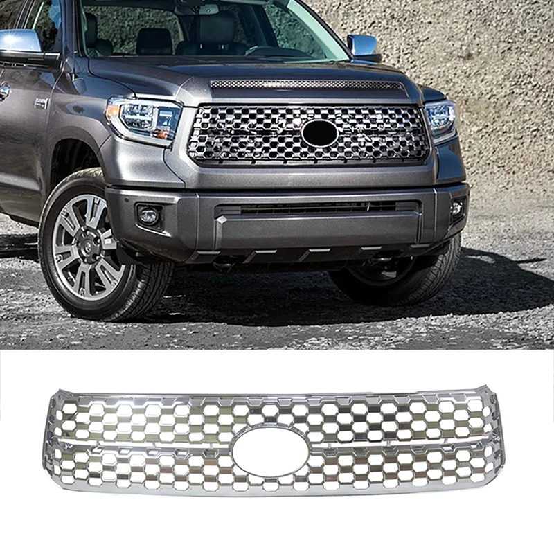 

Передняя решетка лояльности для 2018-2020 Toyota Tundra Platinum SR5 ABS окрашенная блестящая фотобленда аксессуары для стайлинга автомобиля