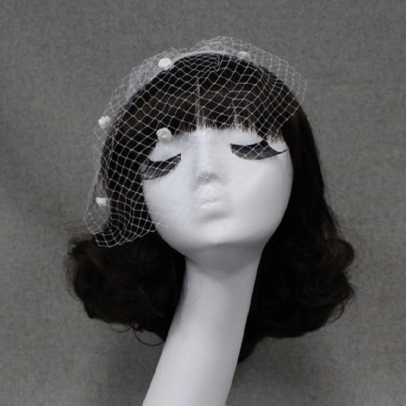 Европейская свадебная фата в стиле ретро аксессуары для гребня Фата румян