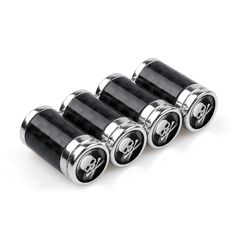 4 шт шин крышки клапанов углеродного волокна 3D Скелет Ослик оси Y ядерный Книги об