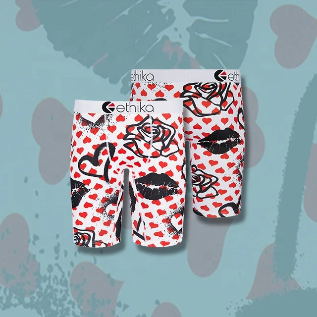 Canton Hint Ethika 2021 Valentine Day couple women yoga 3 piece yoga cozy swimsuit set pants Ethika boxers briefs underwear