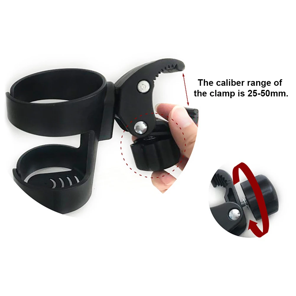 

Convenience 360 Degree Rotation Pushchair Accessories Milk Bottles Beverage Cup Holder Portable Baby Stroller Universal Mug Rack