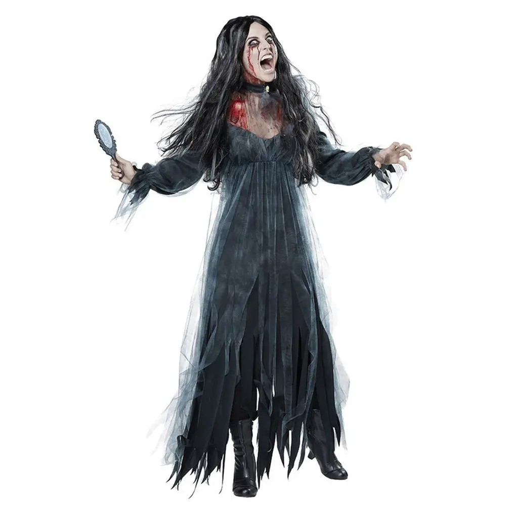 

Women Cosplay Halloween Ghost Bride Zombie Costume Masquerade Costume Horror Atmosphere Stage Costume Vampire Demon Zombie Dress