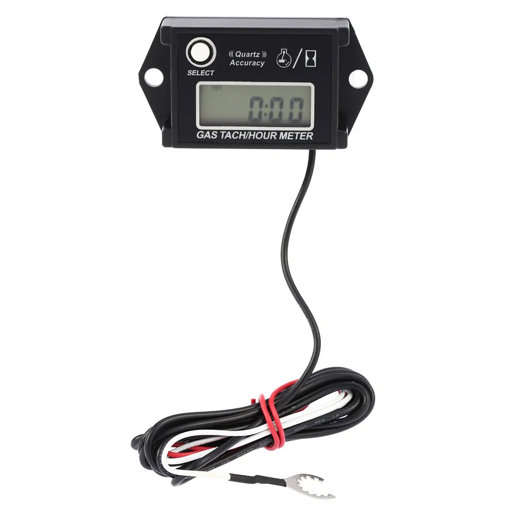 LCD Digital Tachometer Tach/Hour Meter RPM Tester termometro for 2/4 Stroke Engine Motorcycles tachometer motor | Инструменты