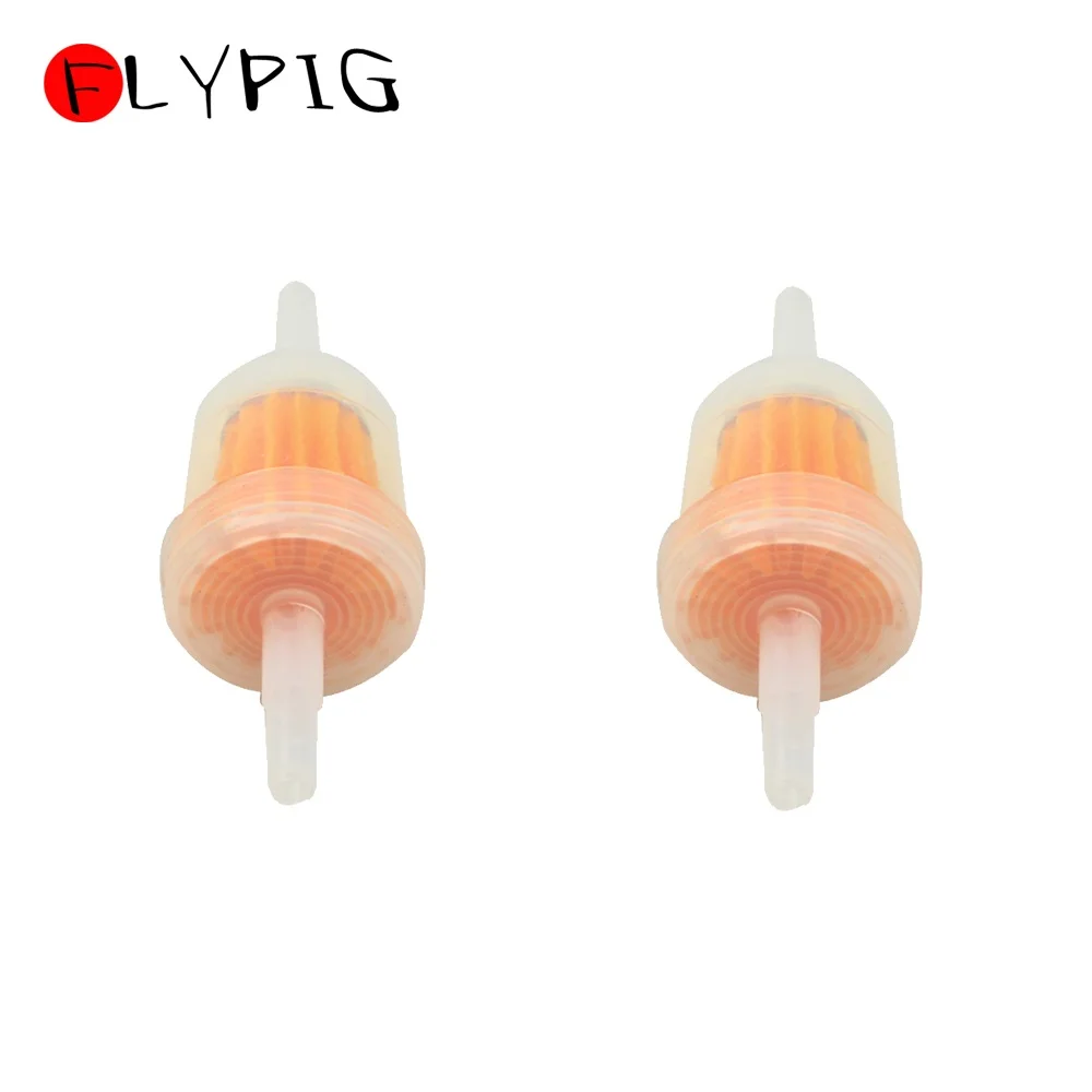 Универсальный мотоциклетный малый бензиновый топливный масляный фильтр 2 шт. 6 мм