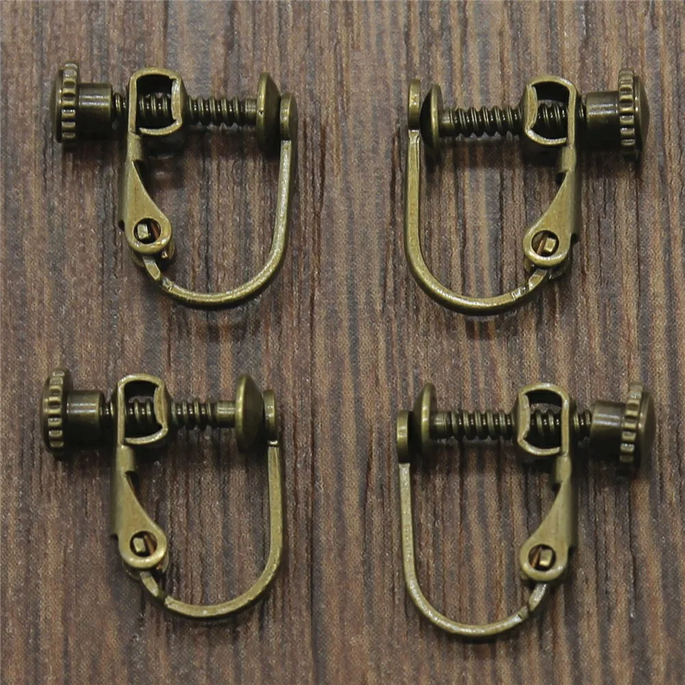 

10pcs 5 Colors 14x17mm Rotate Screws Ear Clip Earring Back Earring Finding High Quality Jewelry Accessories