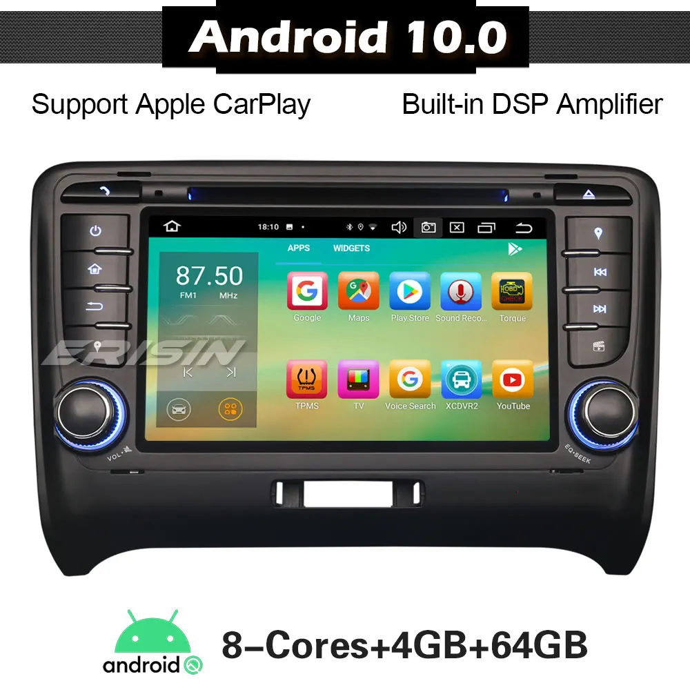 ERISIN 8179 Android 10 0 8-ядерное Авторадио для AUDI TT MK2 автомобильное стерео DSP DAB + CarPlay