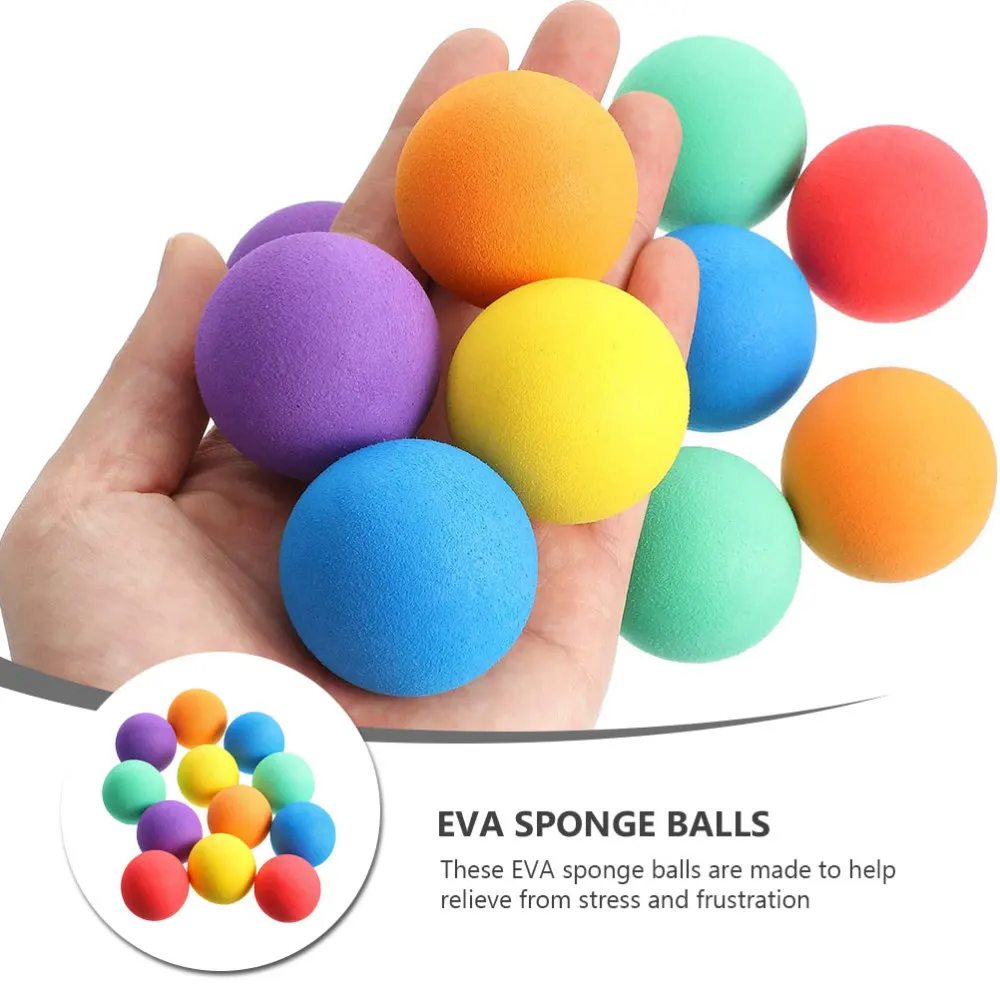 

24pcs EVA Sponge Stress Balls Kids Stress Balls Toys Mini Stress Balls