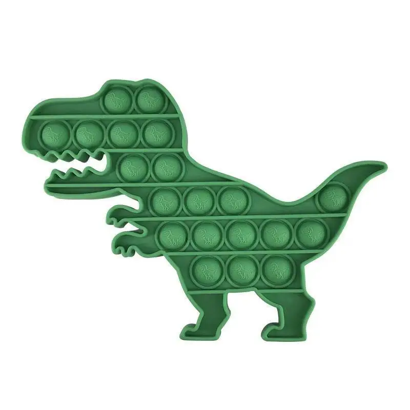 

Dinosaur Push Bubble Stress Reliever Adult Kids Funny Game Toy Antistress Anxiety Stress Relief Silicone Board Game Fidget Toys