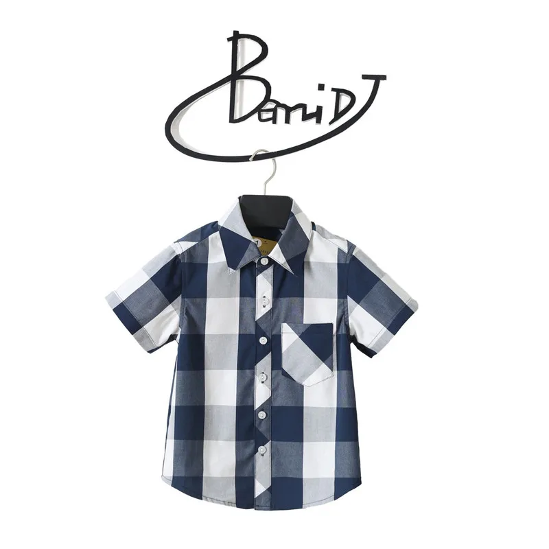 

Summer Boys Shirts Cartoon Print Kids Shirt Fashion Cotton Soft Short Sleeve Baby Boy Shirt For Children Clothes 90-140cm