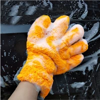 1 pc ultra luxury microfiber car wash gloves car cleaning tool home use multi function cleaning brush detailing