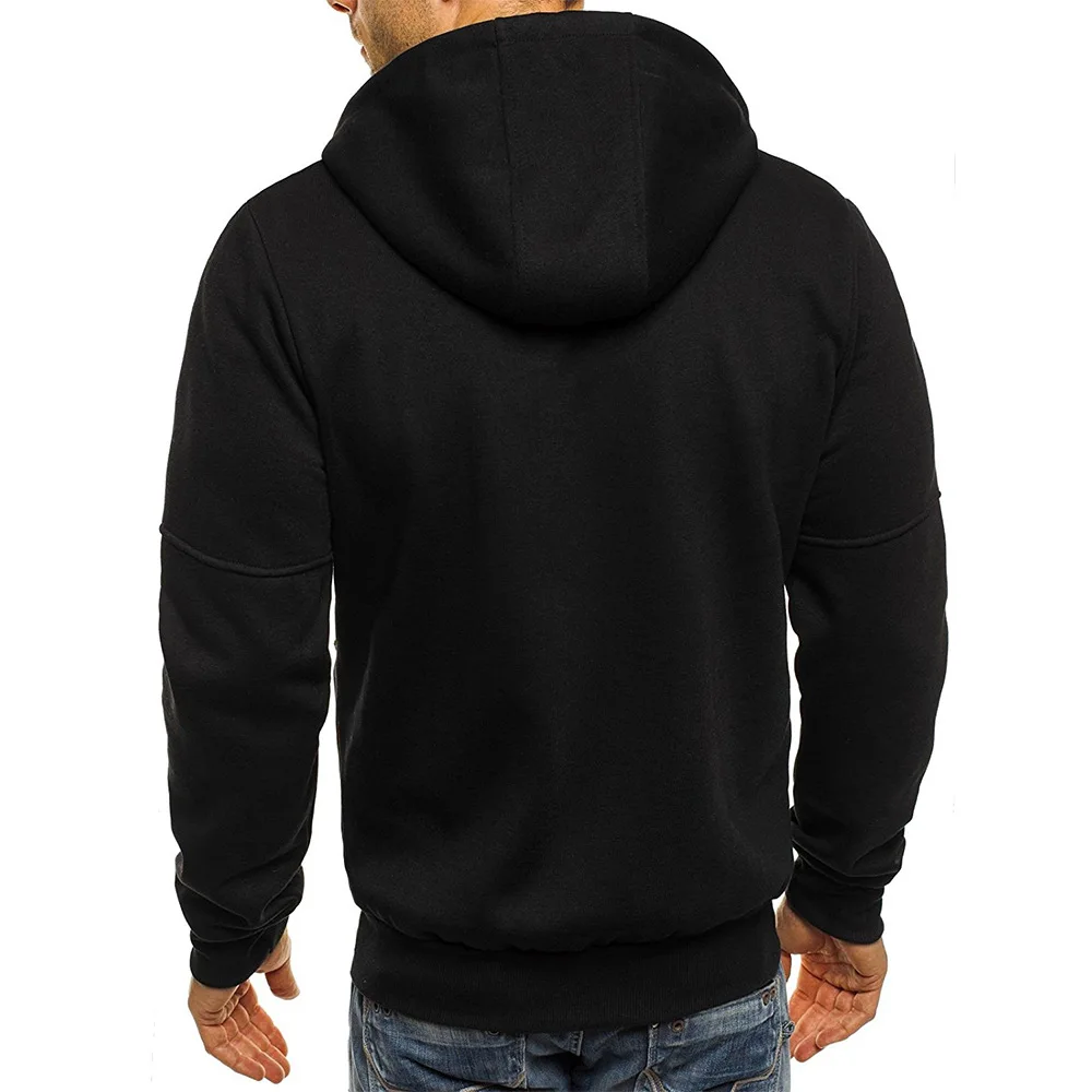 

New Jacket Men's Fashion Casual Sports Fitness Hooded Men's Jacket Sportswear Bomber Jacket Men's long-Sleeved Jacket Men's coat
