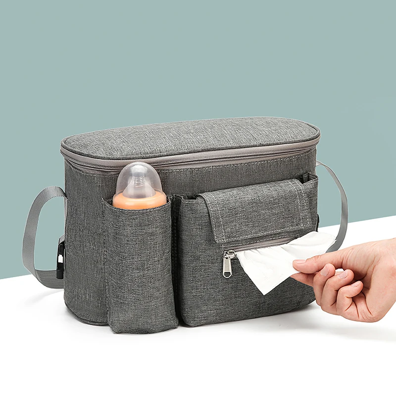 

Baby Stroller Organizer Cup Holder Stroller Bag Baby Car Bag Trolley Bag Large Capacity Travel Baby Stroller Accessories