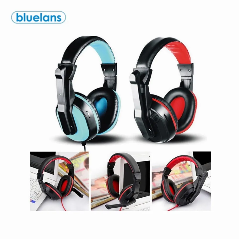 Проводная 3 5 мм стерео универсальная игровая гарнитура наушники с микрофоном для