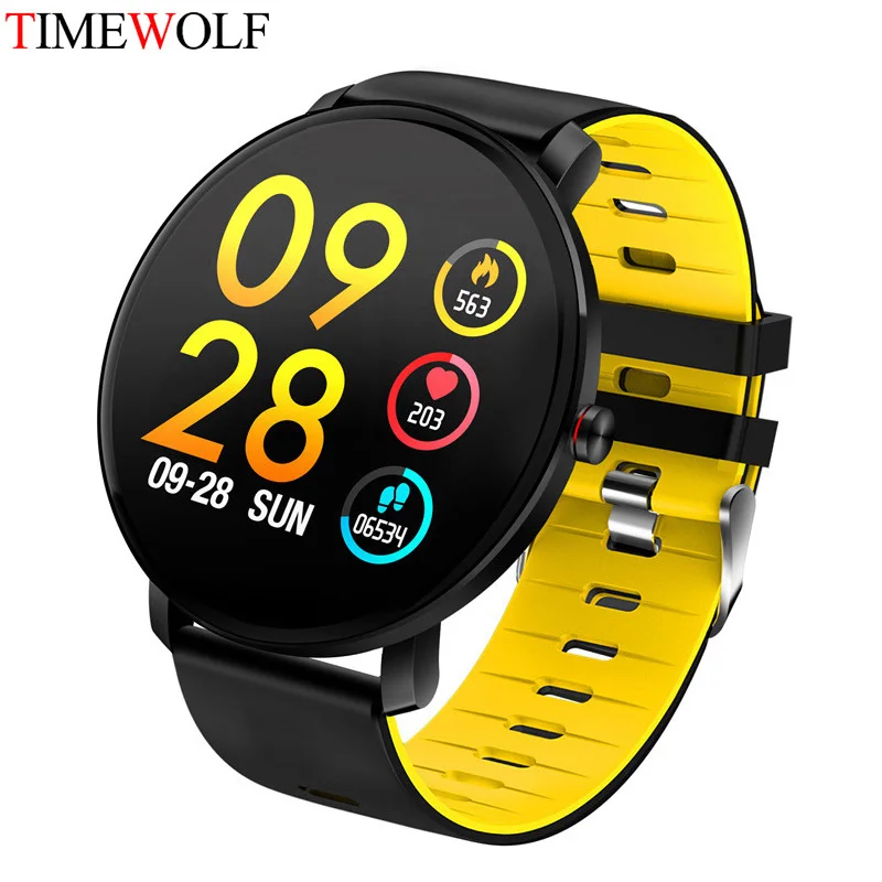 Timewolf K9 плюс Смарт-часы для мужчин и женщин монитор сердечного ритма кровяное давление фитнес-трекер Smartwatch спортивные умные часы Pebble