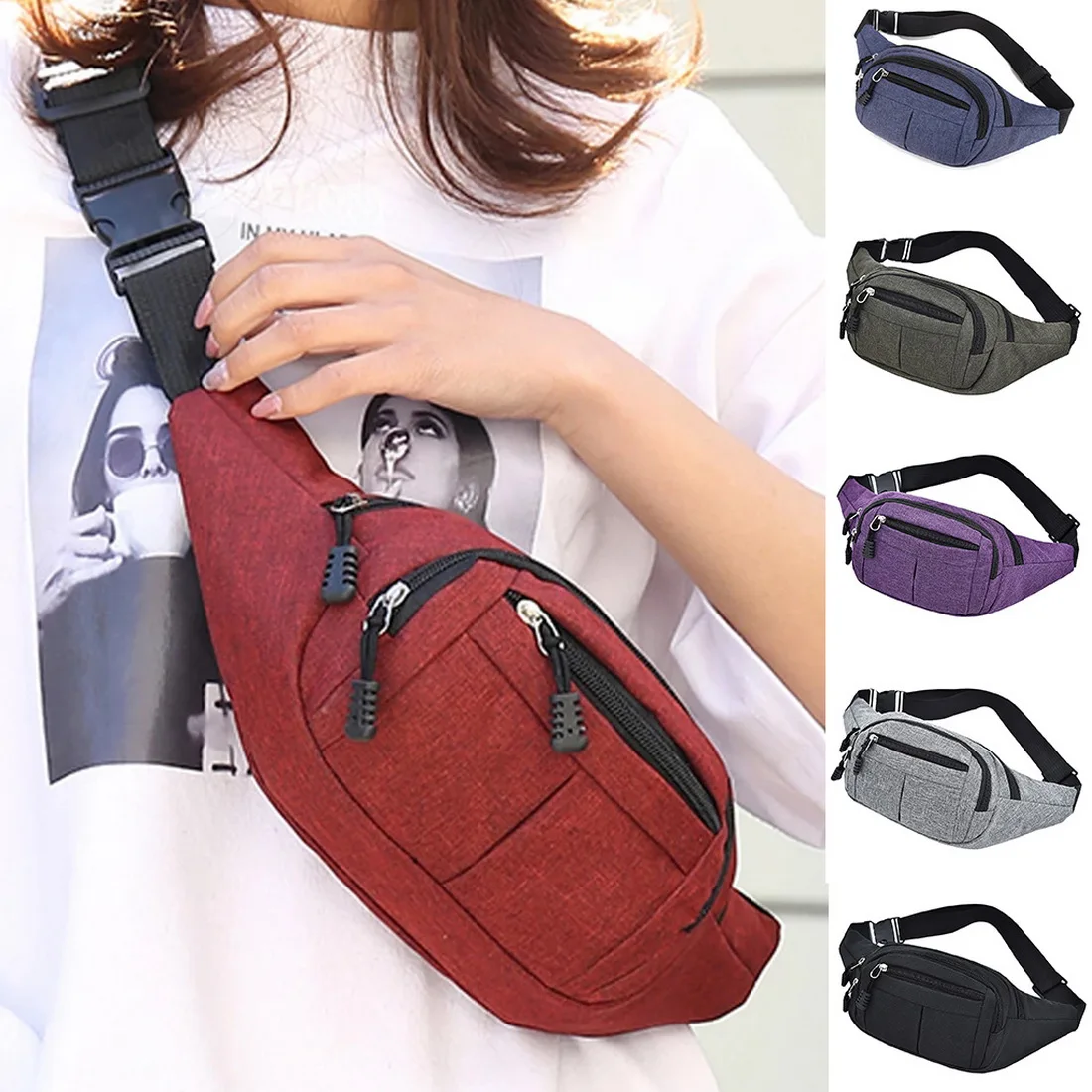 

Women Men Fanny Pack Fashion NEW Waist Packs Heuptas Hip Bag Women's Waistband Banana Waist Bags Waist Bag Women Bolso Cintura