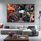 Настенная картина с супергероями из комиксов Marvel плакат Мстителей, холст для гостиной, офиса, спальни, эстетическая Настенная картина