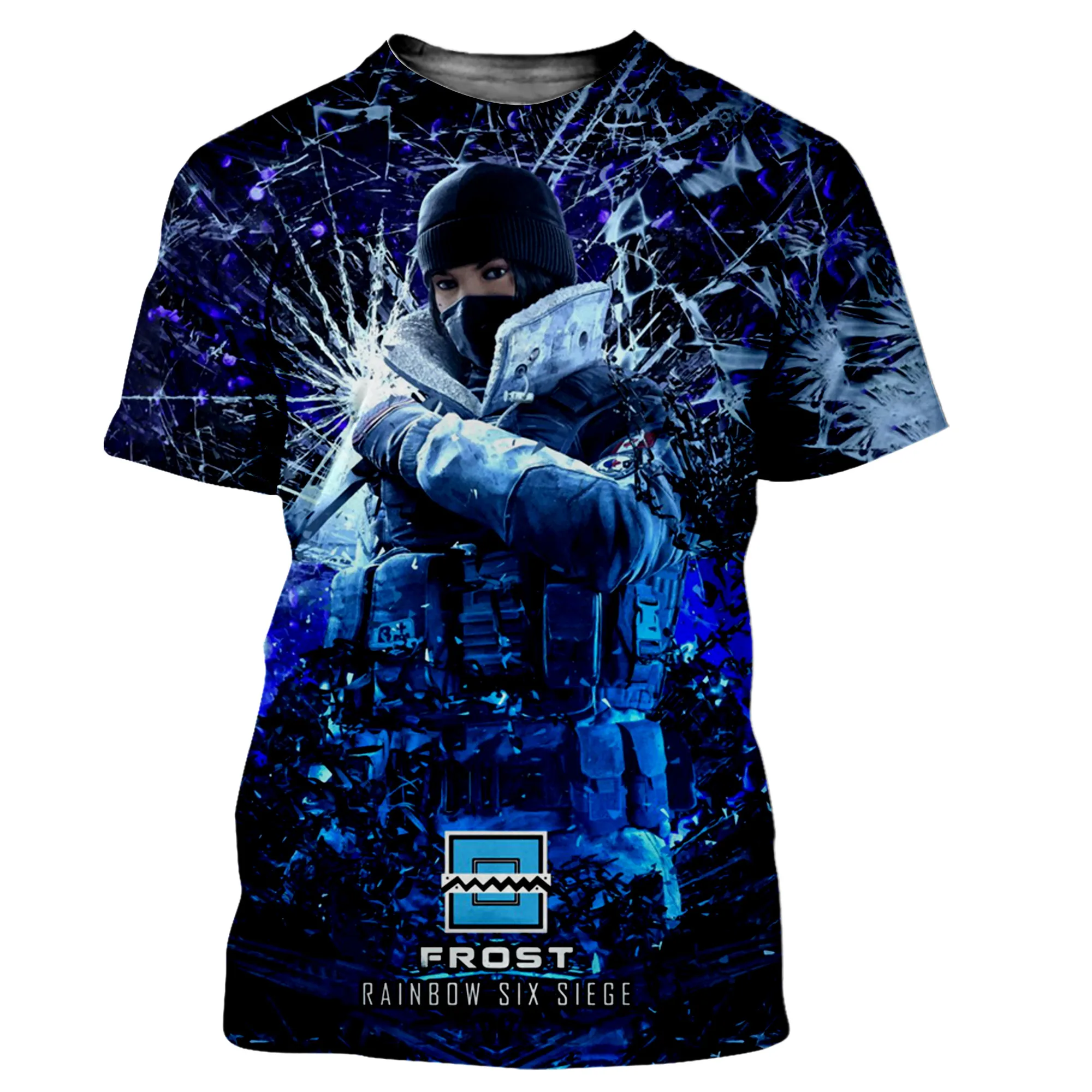 Мужская/Женская Новинка 2021 модная крутая футболка с 3D рисунком радуги и шестерки