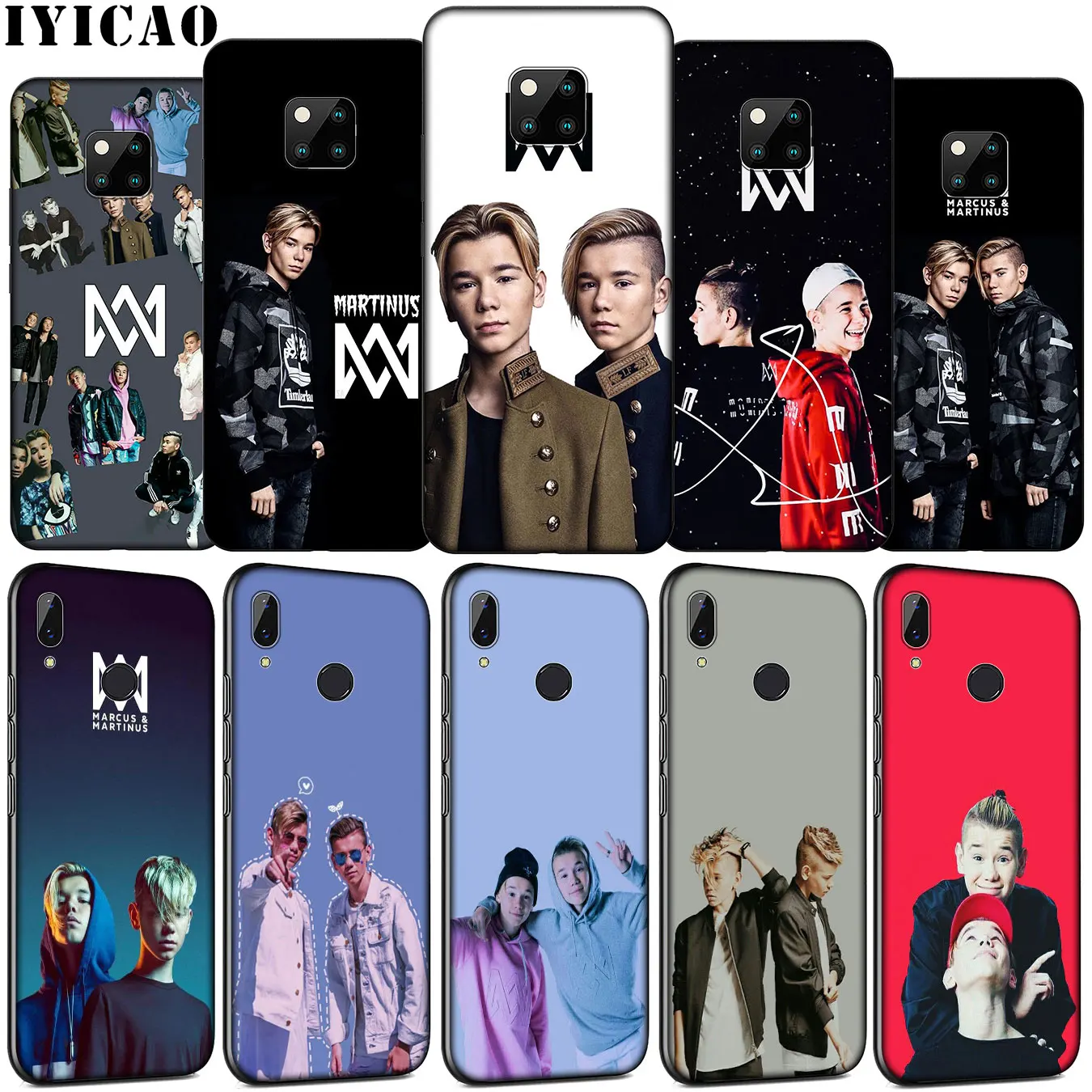 Мягкий силиконовый чехол IYICAO для телефона с Маркусом и мартинусом Huawei Mate 30 20 10 Pro