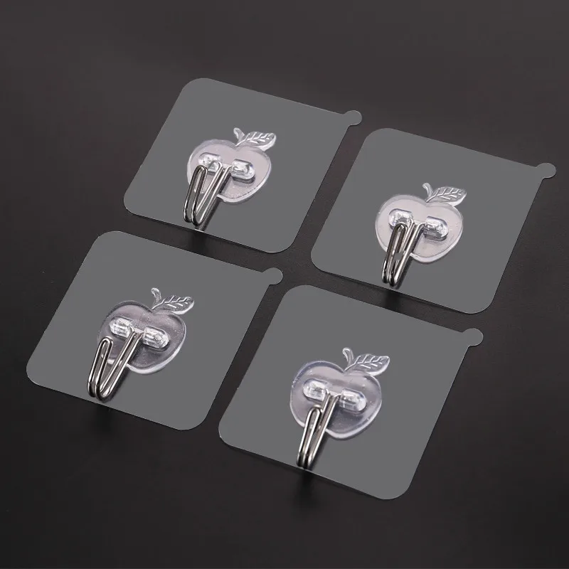 4 шт. самоклеящийся крепкий липкий крючок для подвешивания вешалка одежды