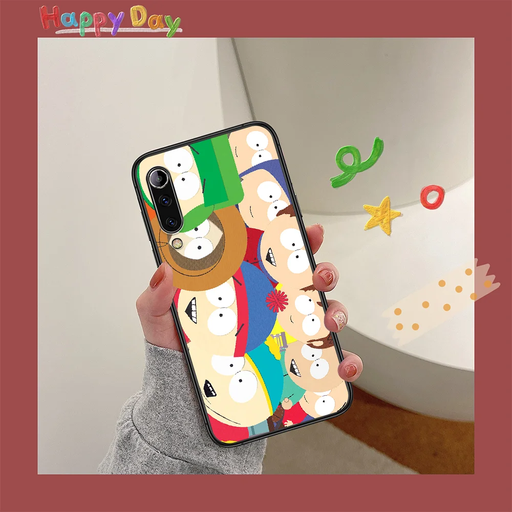 

South-Park Phone Case For XIAOMI MI Note 8 9 T 10 Pro Lite SE A2 A3 POCO X M MAX 2 3 black Prime Soft Hoesjes Luxury Etui