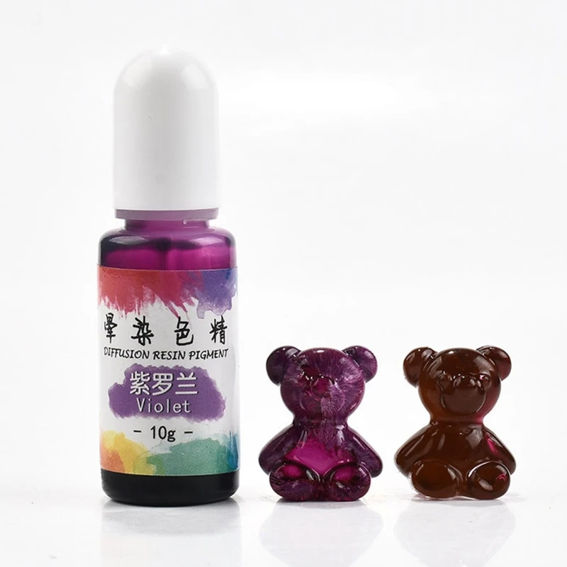 

BAOKAJIXIRY 24 Colors Liquid Pigment Epoxy Resin Colorant Dye Ink Diffusion Jewelry Making Material Decorations for DIY Arts Cra