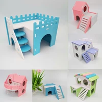 rainbow color parrot hamster nest sleeping house luxury cage pet diy hideout hut toy animal supplies parrot hamster hideout