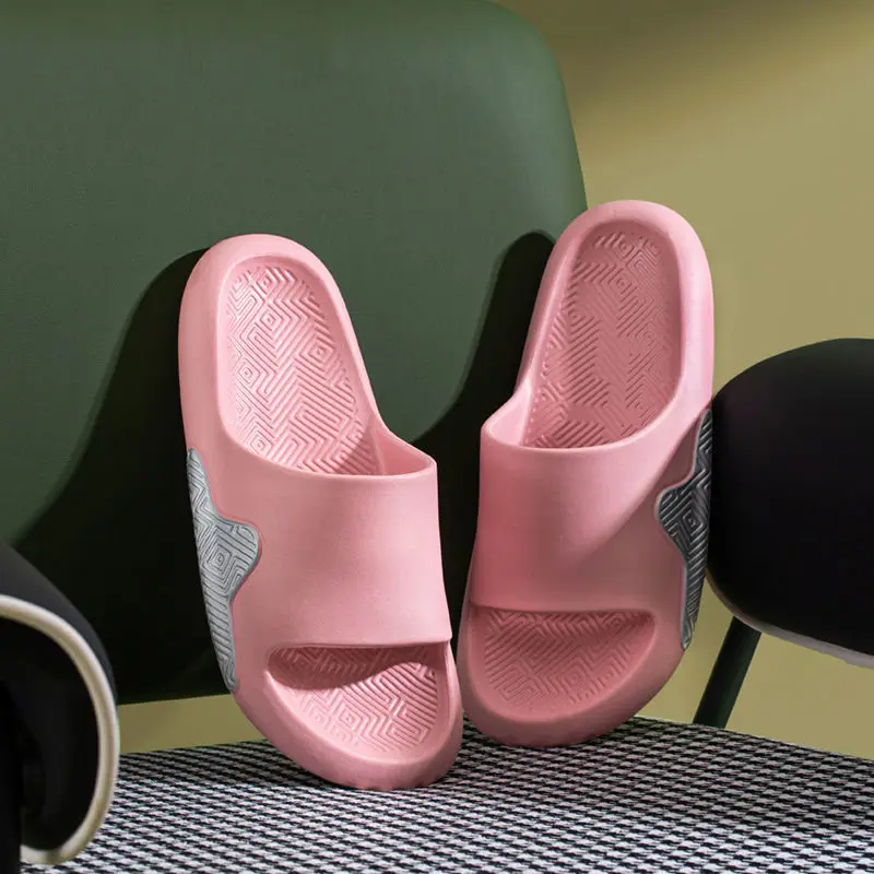 

Women's Sandals 2021 Summer New Peculiar Home Shoes Mules Non-Slip Bathroom Slides Flip Flops Indoor Soft Platform Slippers Men
