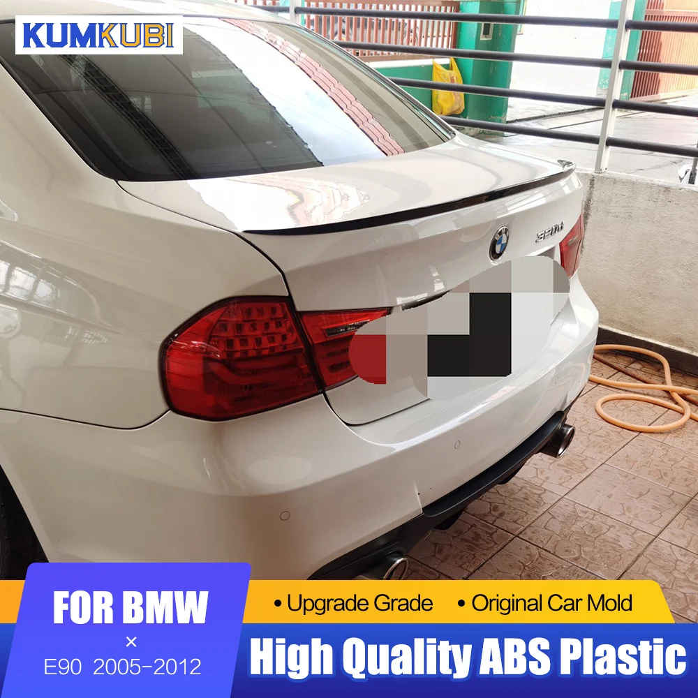 Черный спойлер для BMW E90 2005 2012 автомобильный из АБС пластика заднего багажника