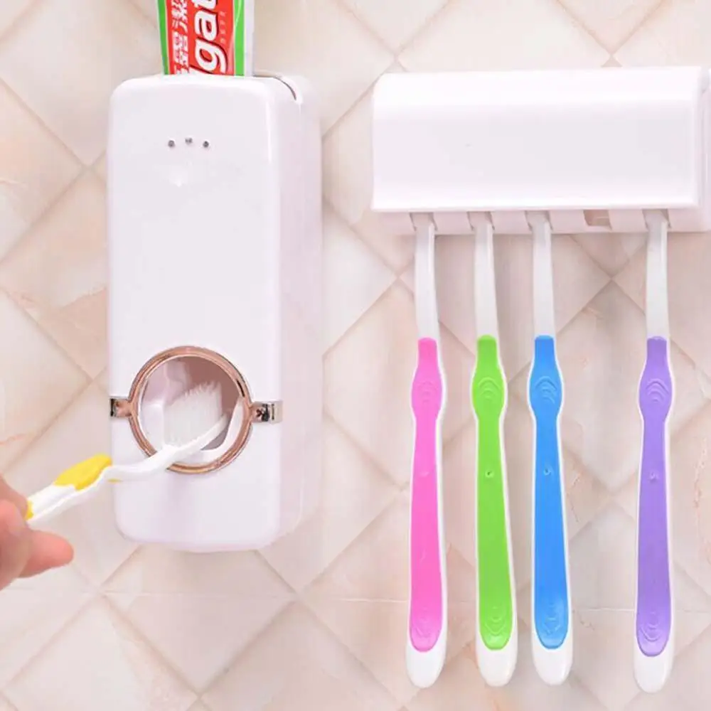 Лидер продаж автоматический дозатор зубной пасты с держателем для щетки