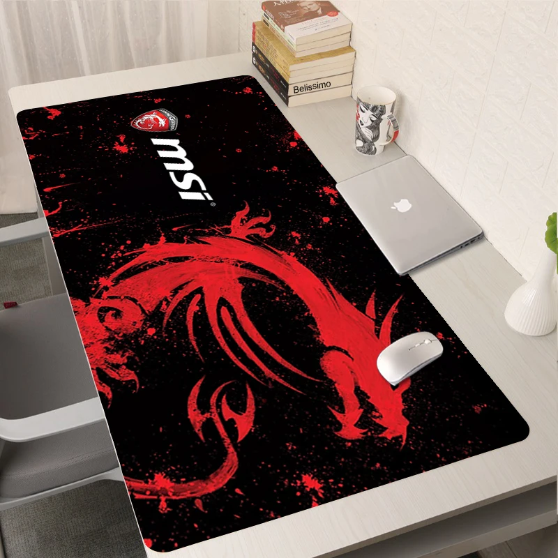 

MSI Xxl 90x40CM Gaming Accessories Pc Gamer Mouse Pad Desk Mat Mousepad Carpet Mouse Computer Mice Keyboards Peripherals Office