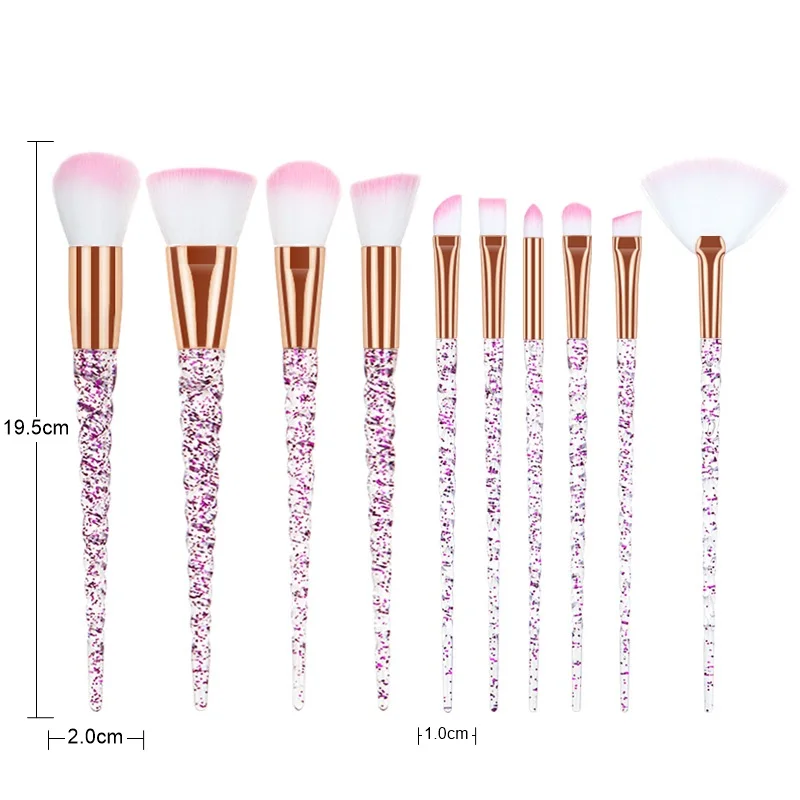 

10pcs Makeup Brushes Powder Set Tool Foundation Blusher Eyeshadow Concealor Eyebrow Cosmetics Make Up Brush Beauty for make up
