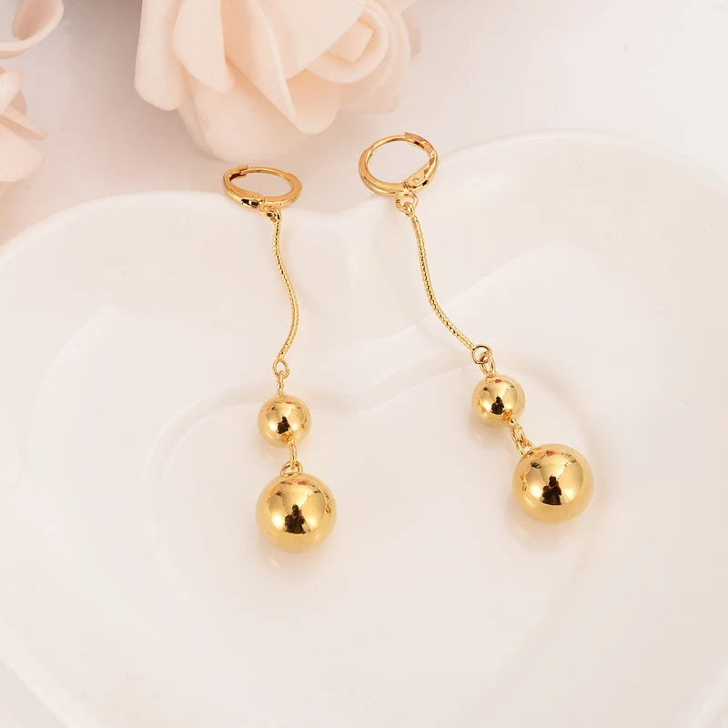 

Elegant cute Pearl Earrings For Girl Wedding Bride Party Ball Bead Pendant Dangle Earrings Bijoux Jewelry Christmas gifts