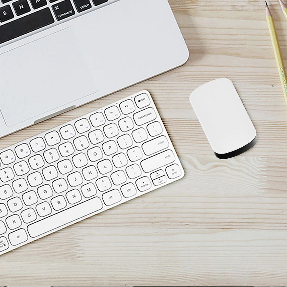 2 4G беспроводная мышь полностью сенсорная оптическая креативная белая |