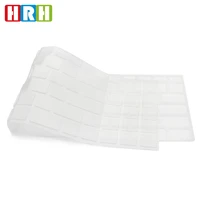 hrh 50pcs waterproof dust customized unltra thin clear tpu skin keyboard cover protector for shenzhou k650d g150sa k580c k620c