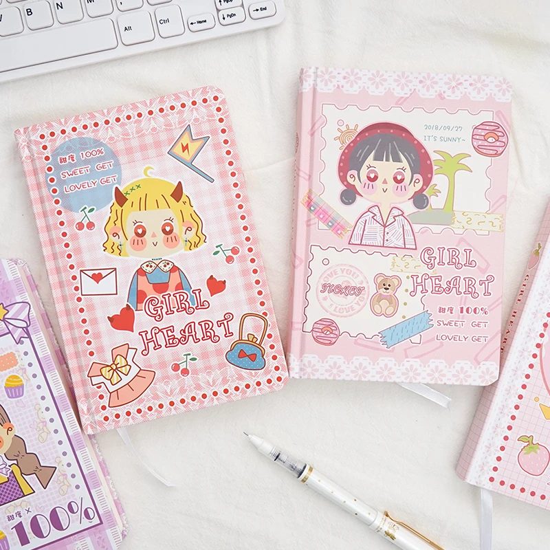 Милый дневник бумажный чехол для ежедневного плана мультяшная книга