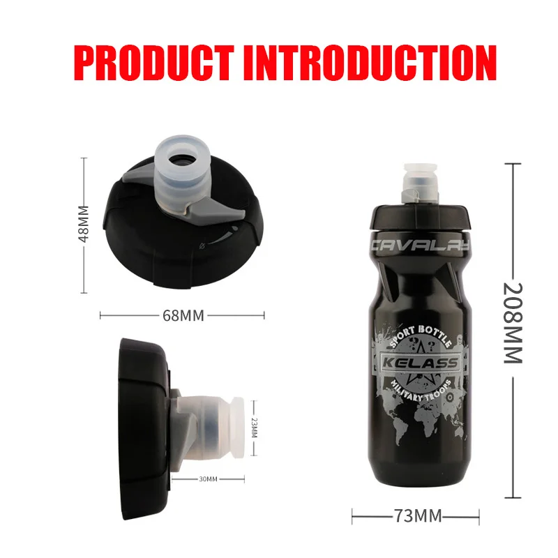 Дорожный велосипед чайник из полипропилена 610 мл вместительная пластиковая