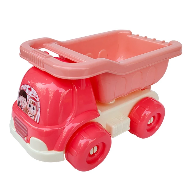 

6Pcs Beach Bucket Sand Set Sand Play Sandpit Water Beach Toys Seaside Tool Toy Sand Car Toy Beach Party Cart