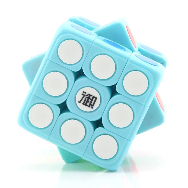

YuMo Circle Dot 3x3x3 Magic Cube 3x3 Speed Twisty Puzzle Brain Teasers Challenging Intelligence Educational Toys For Children